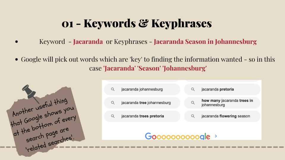 Keywords and Key Phrases